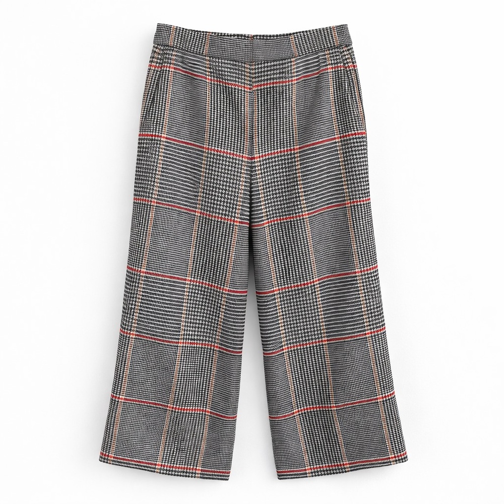 Halogen x Atlantic-Pacific Plaid Wide Leg Pants Size 6 Petite